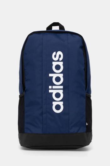 Ruksak adidas LINEAR BACKPACK tmavomodrá farba, veľký, s potlačou, IN6120