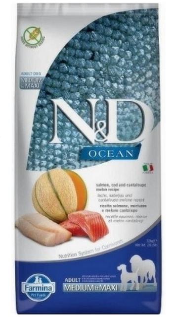 Farmina N&D dog OCEAN (GF) adult medium & maxi, herring & orange 12kg