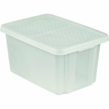 Cutie de depozitare Curver Essentials cu capac 45l, transparentă, 45 l