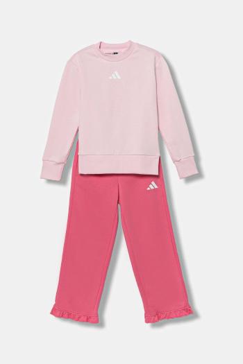 Detská tepláková súprava adidas ružová farba, JX0200