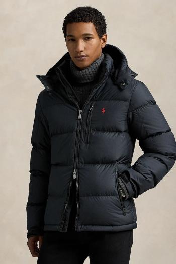 Páperová bunda Polo Ralph Lauren čierna farba, zimná, 710968278