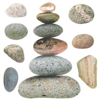 Samolepiaca dekorácia Stones, 30 x 30 cm