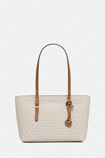 Kabelka MICHAEL Michael Kors QUINN béžová farba, 30T5GQNT2B