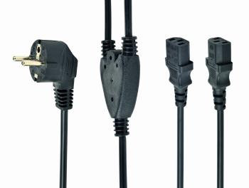 Kabel CABLEXPERT PC-186-ML6 síťový  1,8m VDE 220/230V napájecí rozdvojka Y