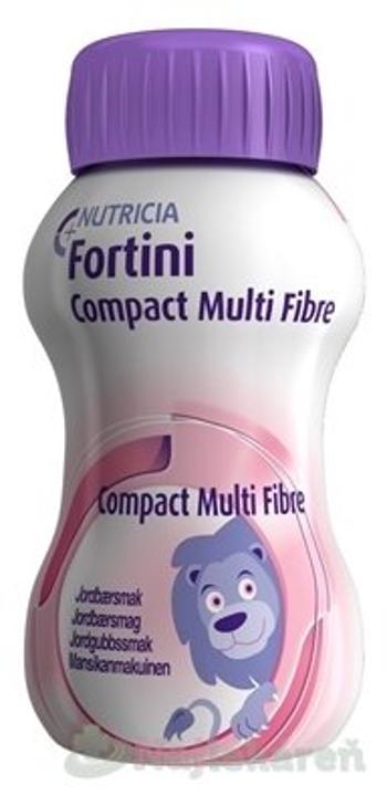 Fortini Compact Multi Fibre, tekutá výživa s jahodovou príchuťou, 4x125ml