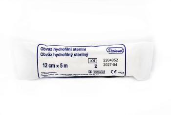Steriwund Obinadlo hydrofilní pletené sterilní 12 cm x 5 m 1 ks