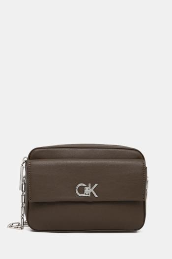 Kabelka Calvin Klein hnedá farba, K60K613089