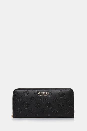 Peňaženka Guess PHOEBE dámska, čierna farba, SWPD96 65146
