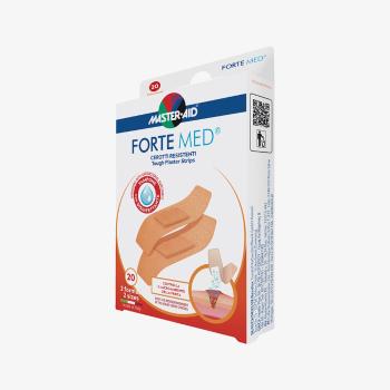 MASTER AID Forte Med Náplasti pevné vodeodolné 20 kusov 2 veľkosti
