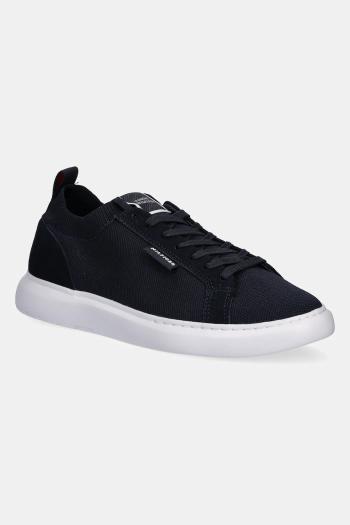 Tenisky Tommy Hilfiger LIGHT CUPSOLE KNIT SEASONAL tmavomodrá farba, FM0FM05403