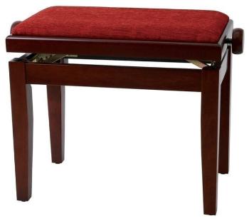 GEWA Piano Bench Deluxe Drevená klavírna stolička Mahogany