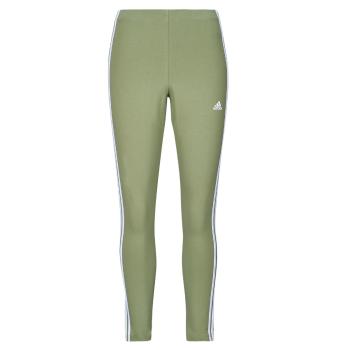 adidas  Essentials 3-Stripes High-Waisted Single Jersey Leggings  Legíny Zelená