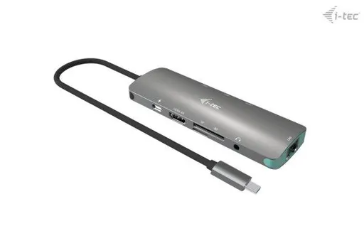 i-tec USB-C Metal Nano Docking Station 4K HDMI LAN with Power Delivery 100W + i-tec Universal Charger 100W