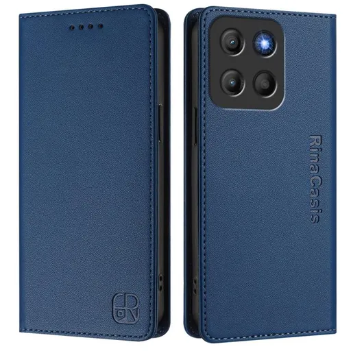 RINA Zaklápacie puzdro pre Motorola Moto G15 / G15 Power tmavomodré