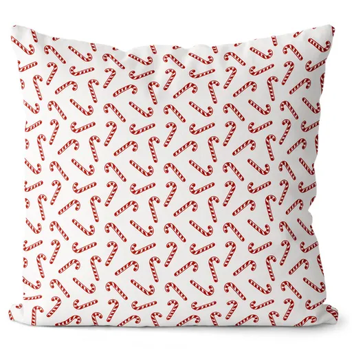 Vankúš Vianočné palice (Veľkosť: 40 x 40 cm)