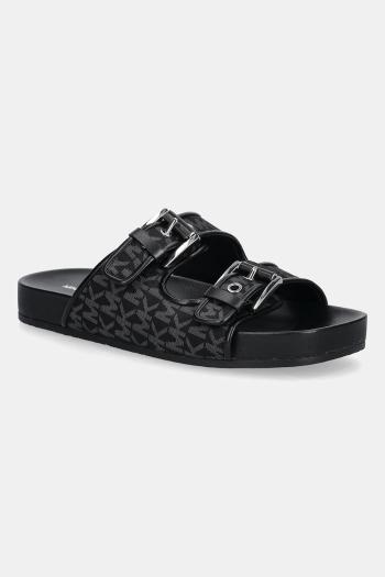 Šľapky MICHAEL Michael Kors Byers čierna farba, 40T5BYFS1D.001