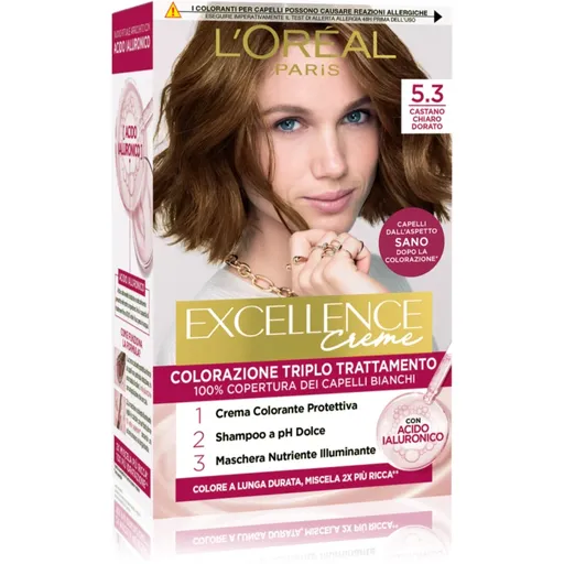 L’Oréal Paris Excellence Creme farba na vlasy odtieň 5.3 Castano Chiaro Dorato 1 ks