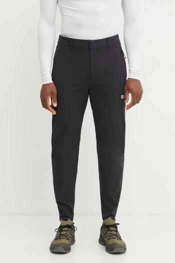Turistické nohavice Jack Wolfskin Hikeout čierna farba, A63924