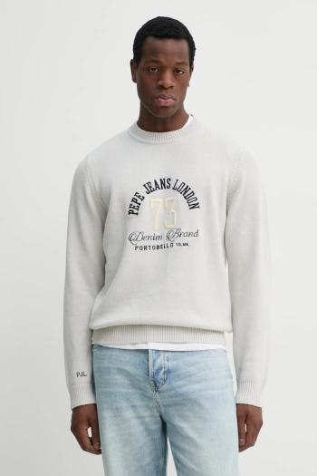 Sveter Pepe Jeans LIONEL pánsky, šedá farba, PM702516