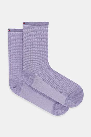 Ponožky Tommy Hilfiger fialová farba, 701236459