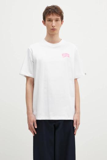 Bavlnené tričko Billionaire Boys Club Small Arch Logo Highlight pánske, biela farba, s potlačou, BC008