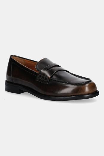 Kožené mokasíny Vagabond Shoemakers LINN hnedá farba, na plochom podpätku, 6036-004-30