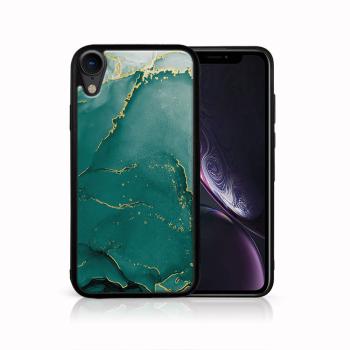 MY ART Ochranný obal Apple iPhone XR GREEN MARBLE (145)