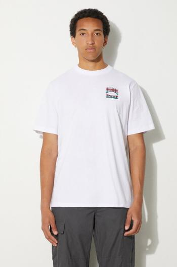 Bavlnené tričko Billionaire Boys Club Big Catch pánske, biela farba, s potlačou, B24246