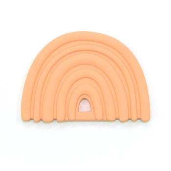 O.B Designs Rainbow Teether hryzadielko Peach 3m+ 1 ks