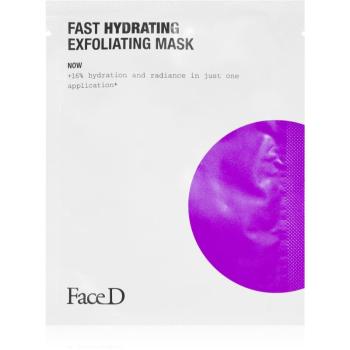 Face D Fast Hydrating exfoliačná plátienková maska 17 ml