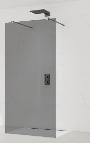Sprchová zástena Walk-in 120 cm SAT vo farbe profilu Gun metal SATBWI120KSZAVGM