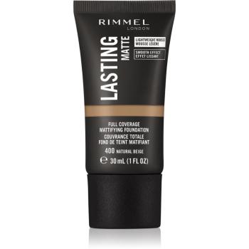 Rimmel Lasting Matte zmatňujúci make-up odtieň 400 Natural Beige 30 ml