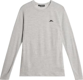 J.Lindeberg Bella Wool LS T-shirt Light Grey Melange L Polo košeľa