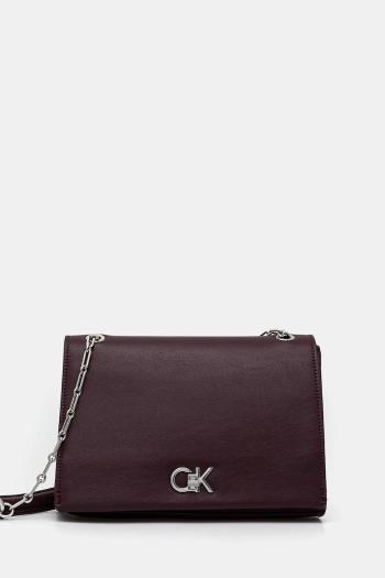 Kabelka Calvin Klein bordová farba, K60K612810