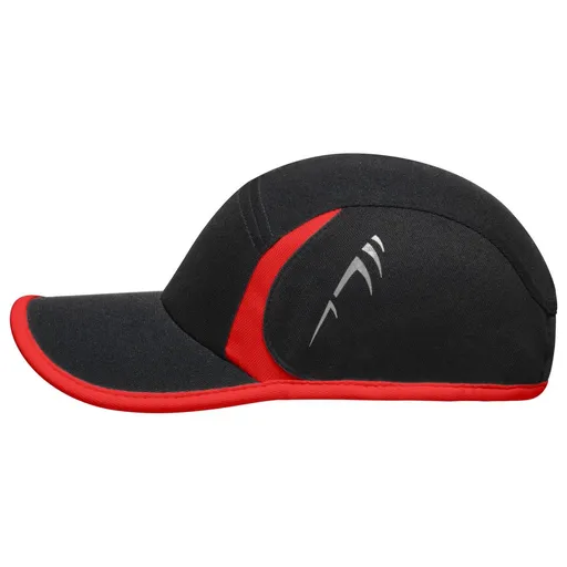 Myrtle Beach (Daiber) Bežecká šiltovka MB6544 - Čierna / červená | uni