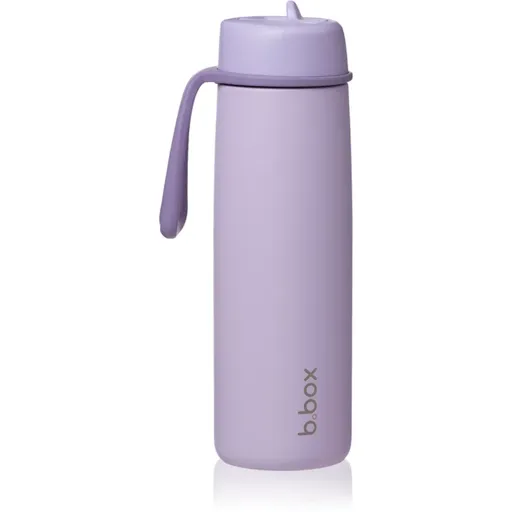 B.Box Stainless Steel Thermos Bottle termofľaša s rúrkou Lilac Love 690 ml
