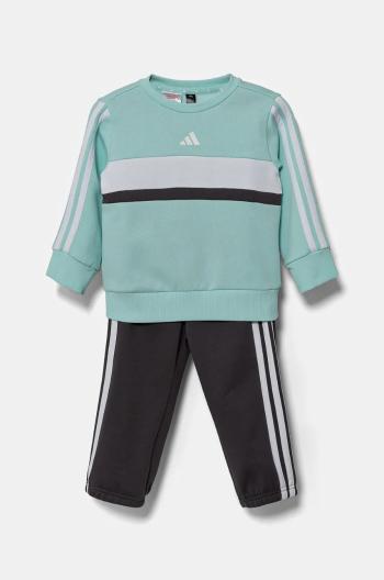 Detská tepláková súprava adidas tyrkysová farba, JC7515