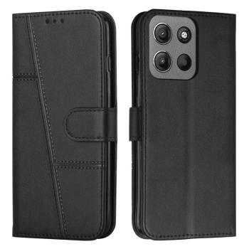 STITCHED Peňaženkový kryt pre Motorola Moto G15 / G15 Power čierny