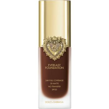 Dolce&Gabbana Flawless Everlast Foundation intenzívny krycí make-up s dlhotrvajúcim efektom SPF 20 odtieň 39N DEEP 27 ml