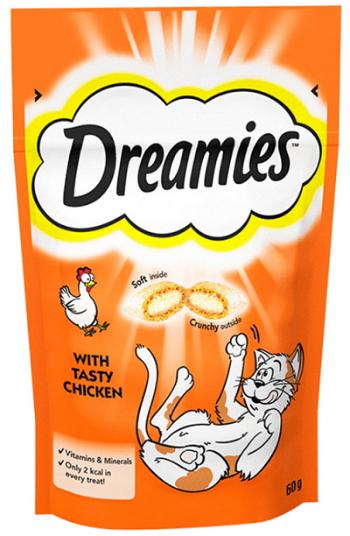 Maškrta DREAMIES pre mačky s kuracím mäsom 6x60g