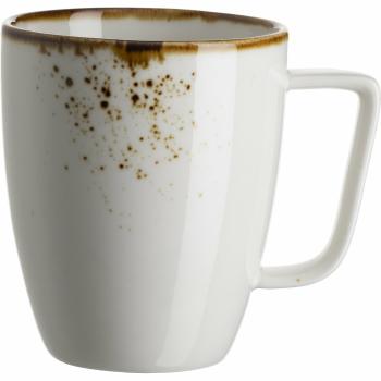 Mäser Hrnček na kávu Pintar White hnedé bodky 370 ml