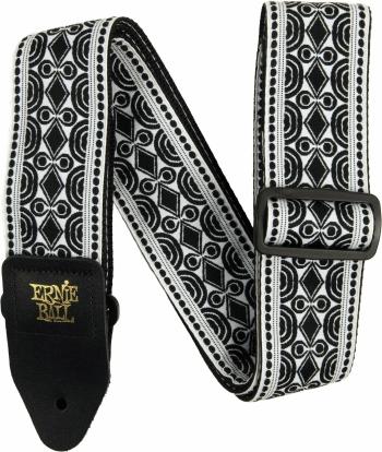 Ernie Ball Classic Jacquard Textil gitár heveder Beatnik Black