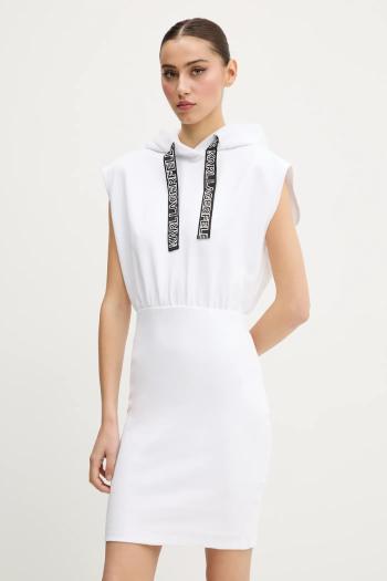 Bavlnené šaty Karl Lagerfeld Jeans biela farba, mini, priliehavá, A2W13033