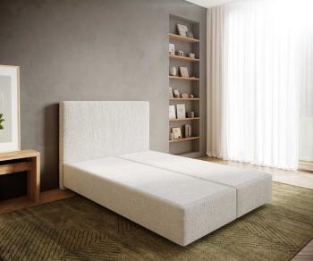 Boxspring posteľ Dream-Well 140x200 cm bouclé off-white