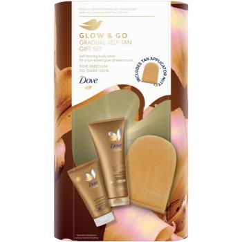 Dove Glow & Go Gradual Self-Tan Gift Set súprava na dokonalé opálenie pre ženy