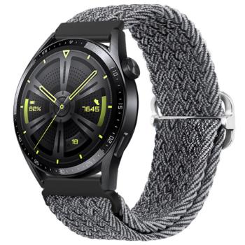 BStrap Braid Nylon remienok na Garmin Vivoactive 5, gray black