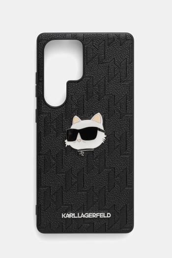 Puzdro na mobil Karl Lagerfeld Samsung Galaxy S25 Ultra čierna farba, KLHCS25LPGKLCHPK