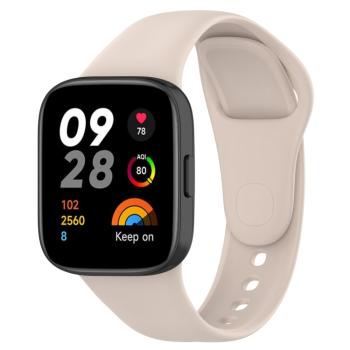 SILICONE Vymeniteľný remienok pre Xiaomi Redmi Watch 3 béžový