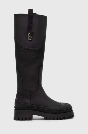 Vysoké čižmy Filling Pieces Aspen Sierra dámske, čierna farba, na platforme, 72623051861