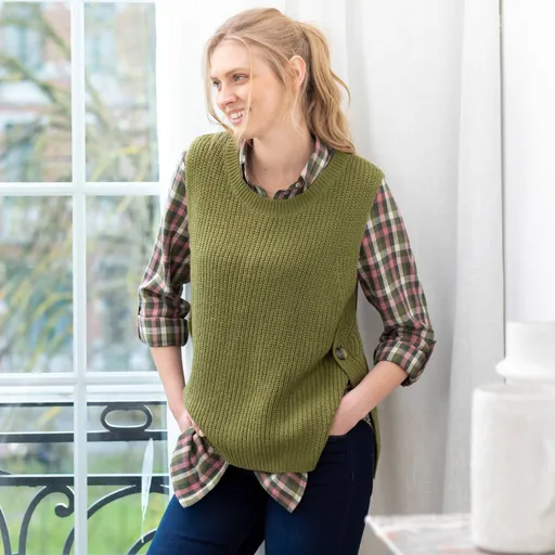 Pulóver bez rukávov, mohérový na dotyk